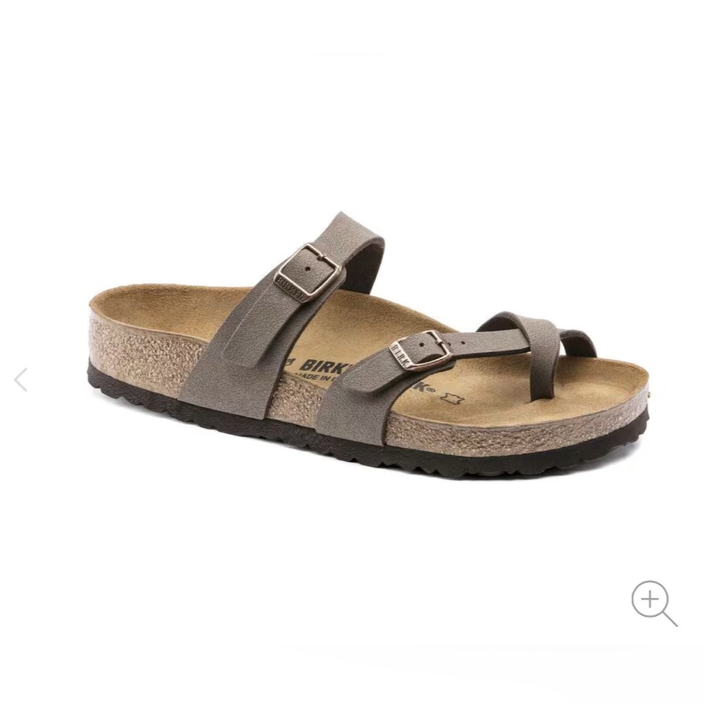Birkenstock Mayari Birkibuc mocha thong sandals size 6-6.5